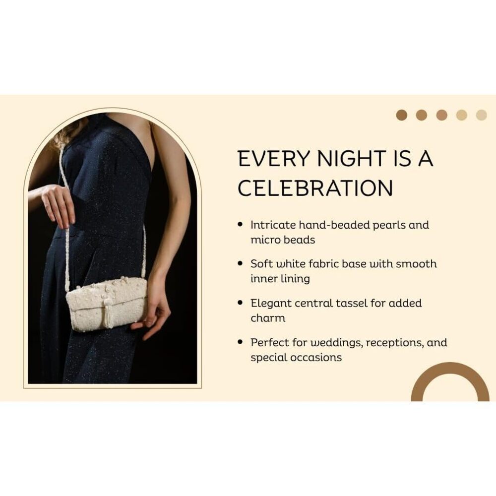 1942 Clutch - Moonlit Elegance Clutch | Purses Elegant Evening Bag - Picture 8 of 9